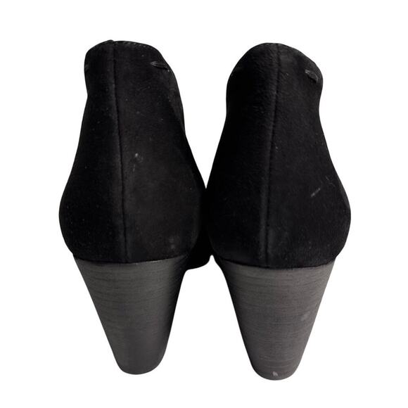 Eileen Fisher Inman Ankle Boots Black Suede Leather Women Sz 8 Career Witchy - Picture 15 of 16